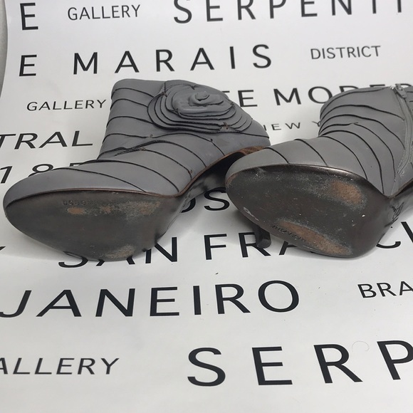 Leather BCBG Ankle Booties - Picture 3 of 5